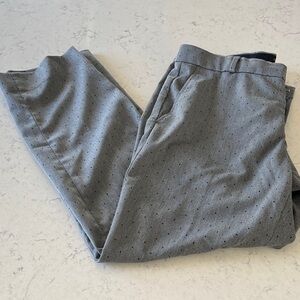 Women’s Banana Republic “Ryan” Light Gray Micro-Dot size 12